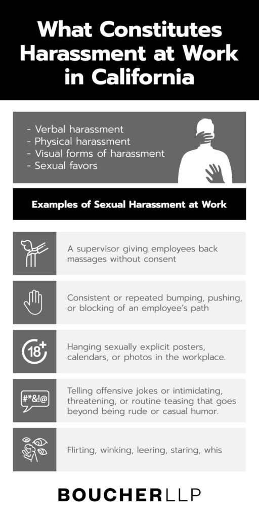 What constitutes sexual harassment in California